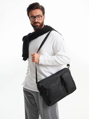 Сумка для ноутбука Traffic, черная фото 10 Сумка для ноутбука Traffic, черная фото 10