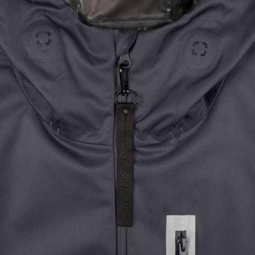 Куртка унисекс Shtorm, темно-серая (графит) фото 4