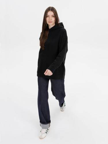 Худи оверсайз унисекс Snuggie, черное фото 12
