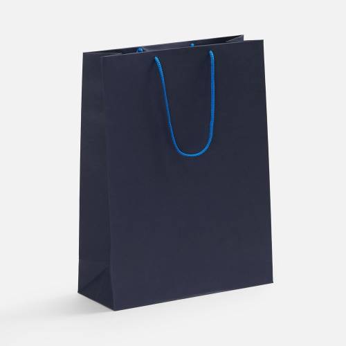 Пакет бумажный Porta XL, темно-синий фото 2