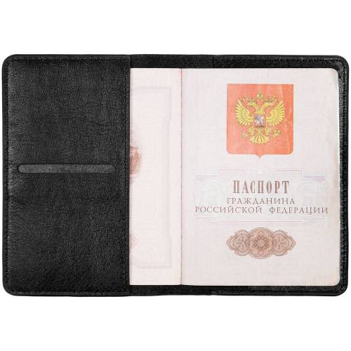 Обложка для паспорта Remini, черная фото 5