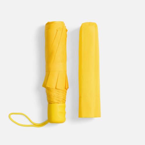 Зонт складной Basic, желтый фото 4