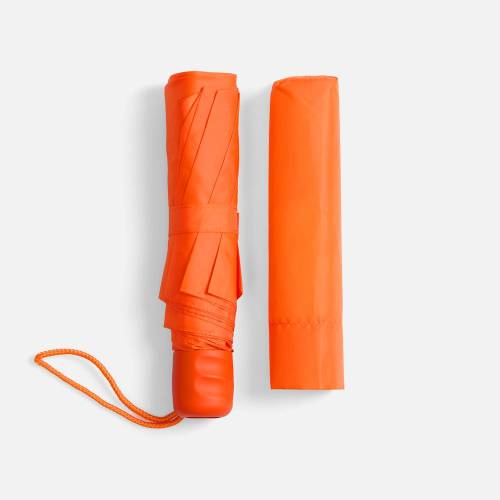 Зонт складной Basic, оранжевый фото 4