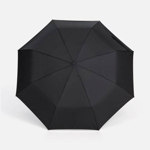 Зонт складной Fiber, черный фото 3