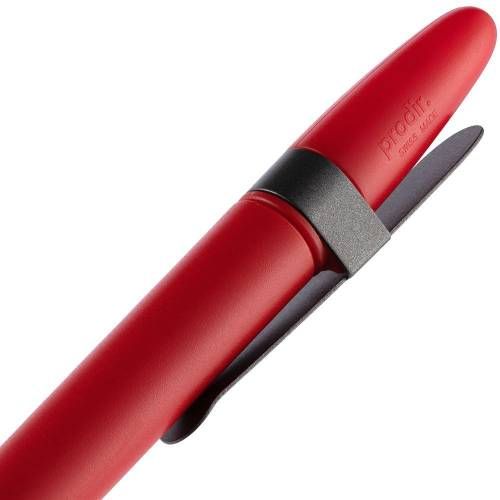 Ручка шариковая Prodir DS5 TSM Metal Clip, красная с серым фото 7