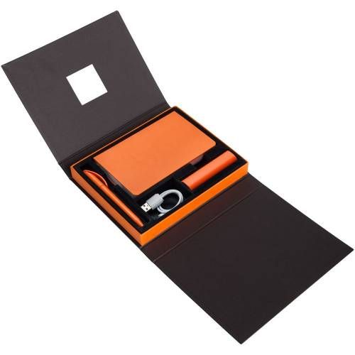 Коробка под набор Plus, черная с оранжевым фото 5
