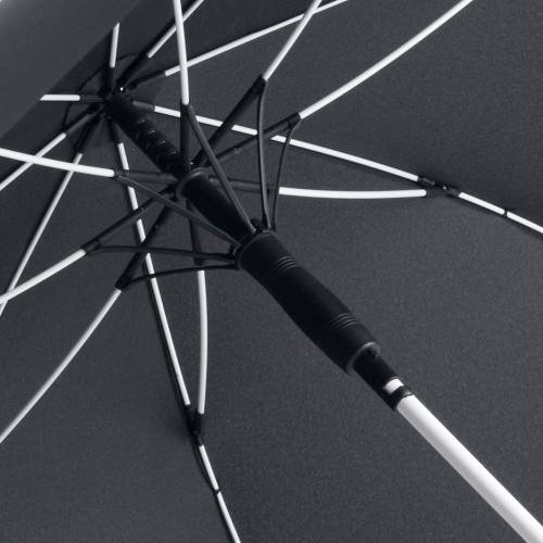 Зонт-трость с цветными спицами Color Style, белый фото 3