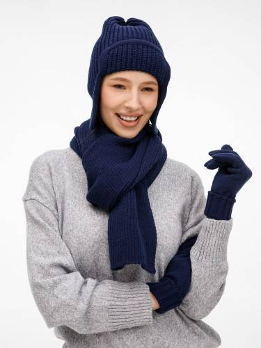 Шарф Catch Match, темно-синий фото 11