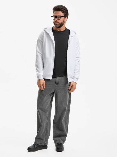 Толстовка унисекс оверсайз Sartoro, белая фото 10