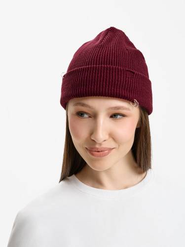 Шапка Ribelle, темно-красная (винная) фото 5