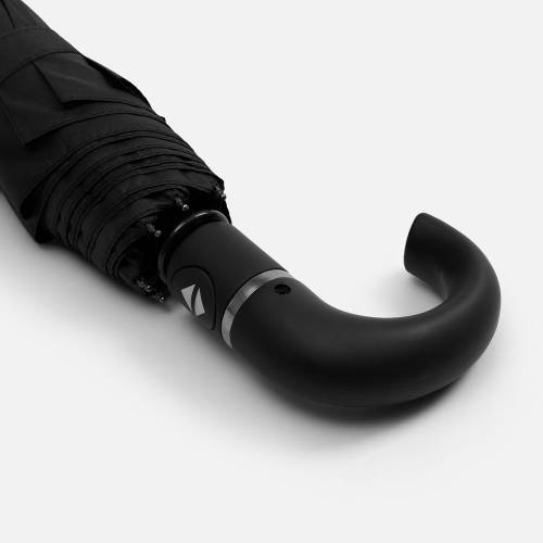 Зонт складной Hooklook, черный фото 7