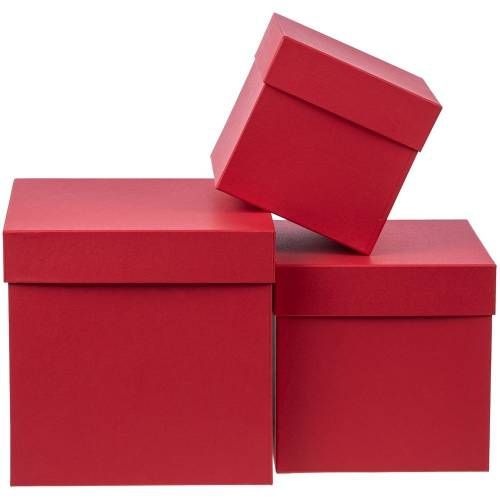 Коробка Cube, M, красная фото 5
