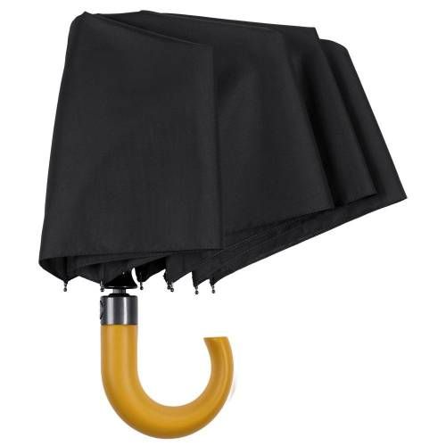 Зонт складной Classic, черный фото 6
