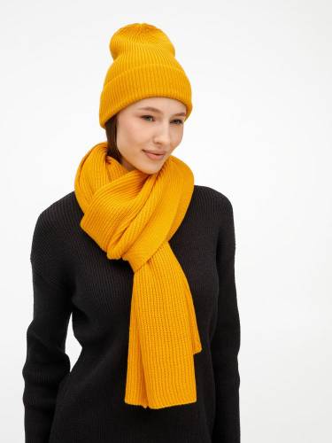 Шапка Nobilis Mono, желтая (медовая) фото 9 Шапка Nobilis Mono, желтая (медовая) фото 9