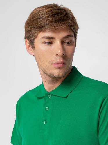 Рубашка поло мужская Summer 170, ярко-зеленая фото 8
