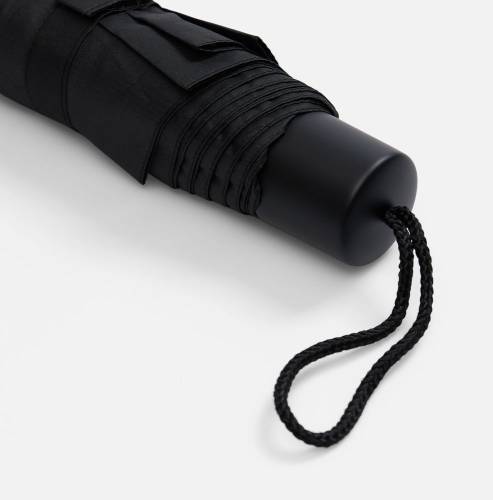 Зонт складной Light, черный фото 7