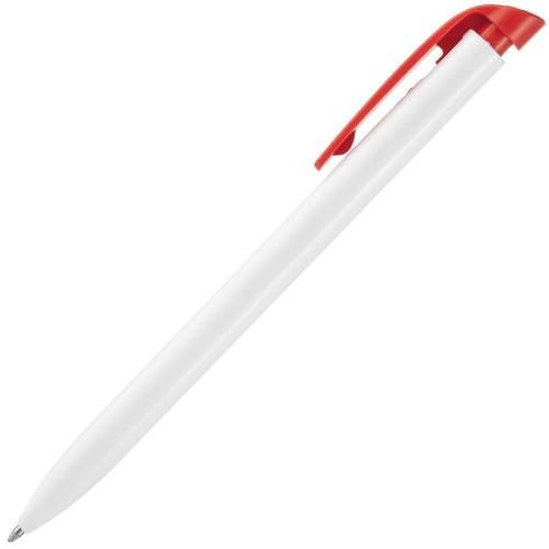Ручка шариковая Favorite, белая с красным фото 3