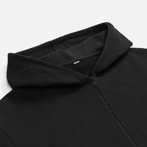 Толстовка унисекс оверсайз Sartoro, черная фото 4