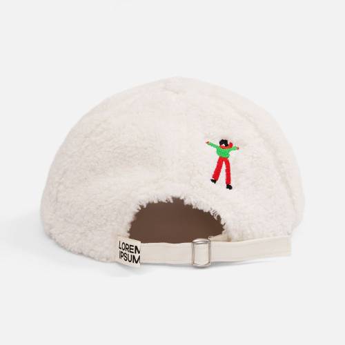 Бейсболка Oblako, утепленная, молочно-белая фото 11