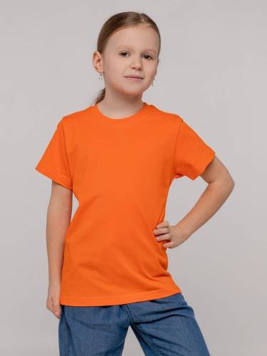 Футболка детская T-Bolka Kids, оранжевая фото 6
