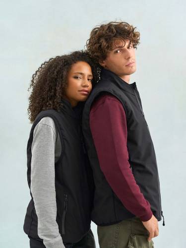 Жилет софтшелл унисекс Falcon BW, черный фото 11