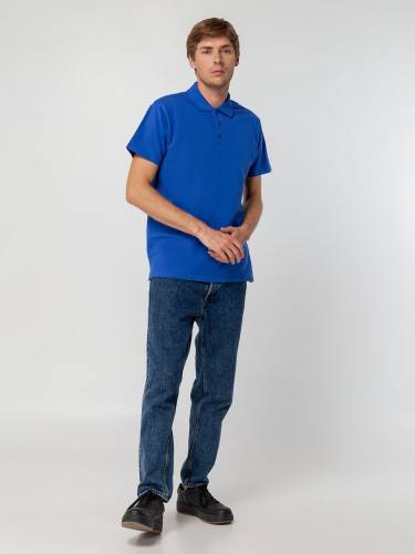 Рубашка поло мужская Spring 210, ярко-синяя (royal) фото 9