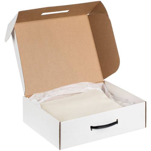Коробка самосборная Light Case, белая, с черной ручкой фото 4
