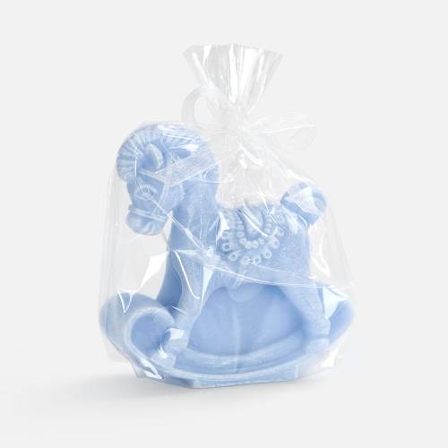 Свеча фигурная «Лошадка-качалка», голубая фото 3 Свеча фигурная «Лошадка-качалка», голубая фото 3