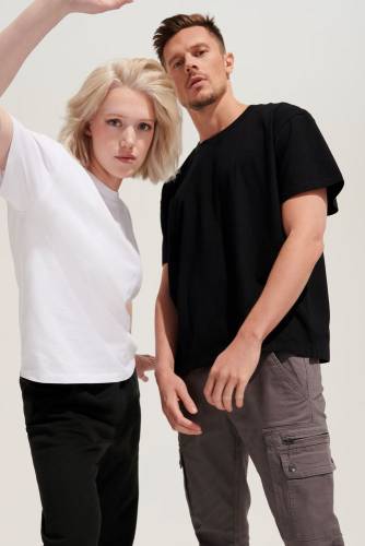 Футболка оверсайз унисекс Legacy, светло-бежевая (неокрашенная) фото 12