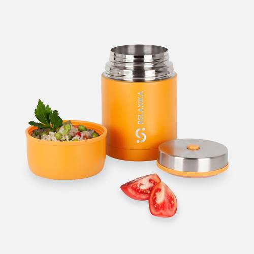 Термос для еды Relaxika 700, желтый фото 6