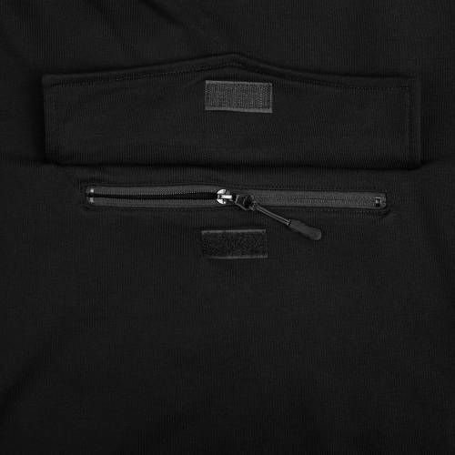 Худи унисекс с карманом на груди Chest Pocket, черное фото 6