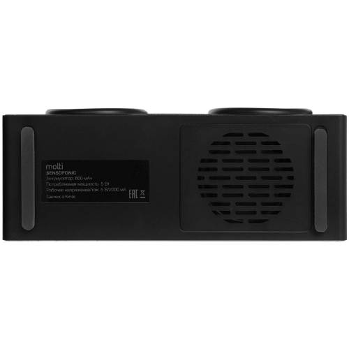 Bluetooth-колонка со светомузыкой Sensofonic, черная фото 8