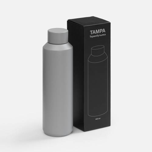 Термобутылка Tampa, серая фото 6