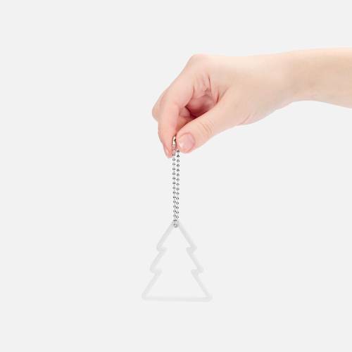 Подвеска «Елочка», 3D-печать, белая фото 4