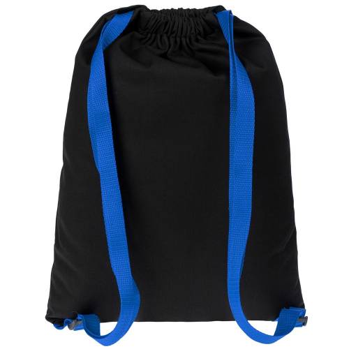 Рюкзак Nock, черный с синей стропой фото 4