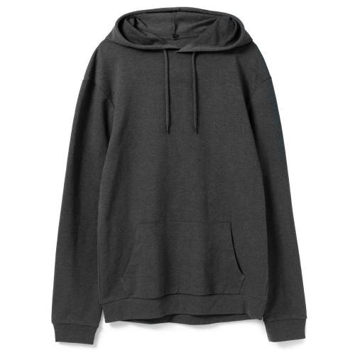 Толстовка с капюшоном унисекс Hoodie, серый меланж (антрацит) фото 2