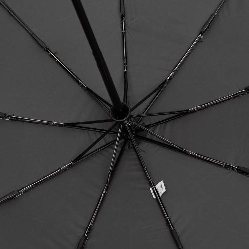 Складной зонт Dome Double с двойным куполом, серый фото 4