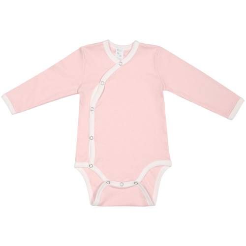 Боди детское Baby Prime, розовое с молочно-белым фото 2
