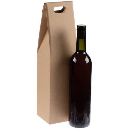 Коробка для бутылки Vinci, крафт фото 3