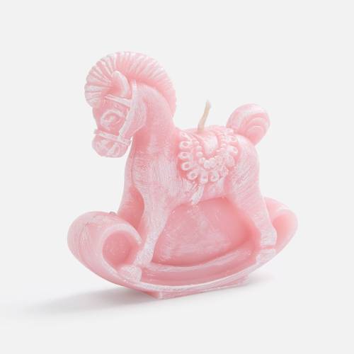 Свеча фигурная «Лошадка-качалка», розовая Свеча фигурная «Лошадка-качалка», розовая