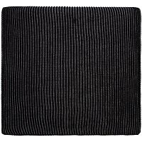 Шарф Nobilis, черный с серым меланжем