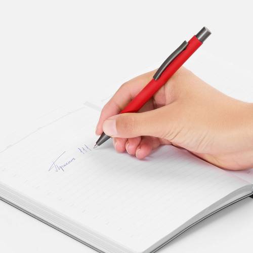 Ручка шариковая Atento Soft Touch, красная фото 5 Ручка шариковая Atento Soft Touch, красная фото 5