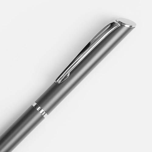 Ручка шариковая Ringa, серая фото 4