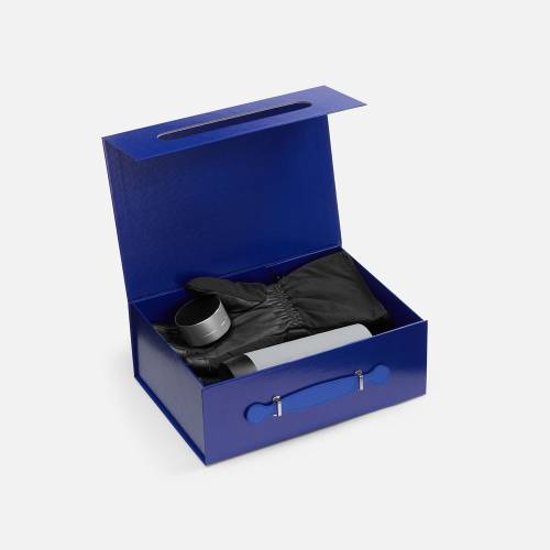 Коробка складная Holdfold, M, синяя фото 3