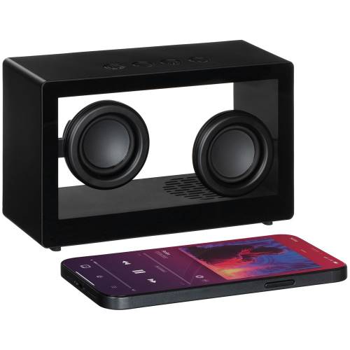 Bluetooth-колонка со светомузыкой Sensofonic, черная фото 2