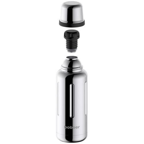 Термос Flask 1000, вакуумный, стальной зеркальный фото 4