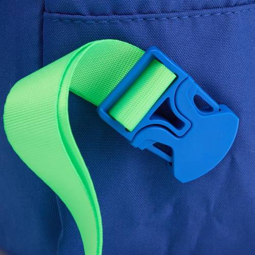 Рюкзак B2, синий с зелеными стропами фото 5