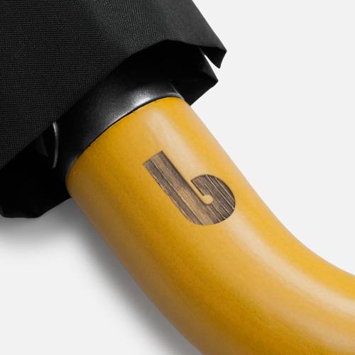 Зонт складной Classic, черный фото 12