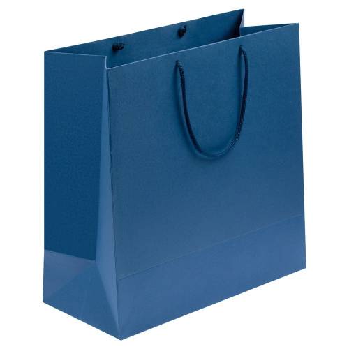 Пакет бумажный Porta L, синий фото 2