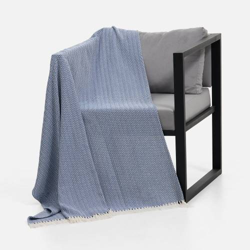 Плед Landour, синий фото 6